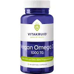 Etos Vitakruid Vegan Omega-3 1000 TG capsules - 60 softgel capsules aanbieding