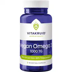 Etos Vitakruid Vegan Omega-3 1000 TG capsules - 60 softgel capsules aanbieding