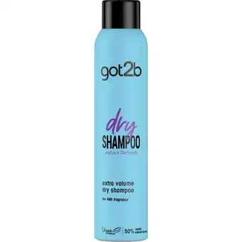 Etos Schwarzkopf Got2b Fresh & Fabulous Dry Shampoo 200 ML aanbieding