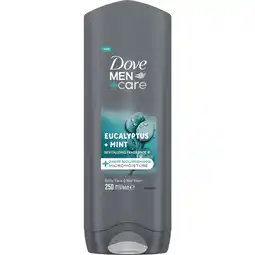 Etos Dove Men + Care Showergel Eucalyptus + Mint 250 ML aanbieding