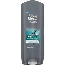 Etos Dove Men + Care Showergel Eucalyptus + Mint 250 ML aanbieding