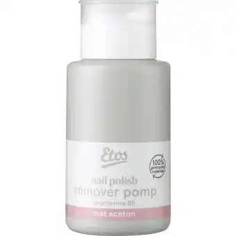 Etos Etos Nagellak Remover met Aceton Pomp 200 ML aanbieding