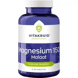 Etos Vitakruid Magnesium 150 Malaat - 90 tabletten aanbieding