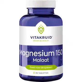 Etos Vitakruid Magnesium 150 Malaat - 90 tabletten aanbieding
