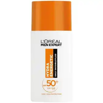 Etos L'Oréal Men Expert Hydra Energetic Daily UV Fluid PSF50+ met Vitamine C 50ML aanbieding