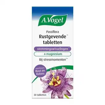 Etos A.Vogel Passiflora Rustgevende1* Tabletten Stemmingswisselingen2* 30 stuks aanbieding
