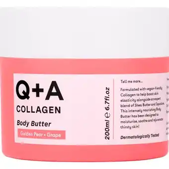 Etos Q+A Collagen Body Butter 200 ML aanbieding