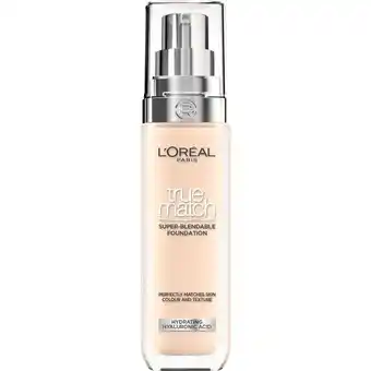 Etos L'Oréal Paris True Match Foundation 1.W Golden Ivory SPF16 aanbieding