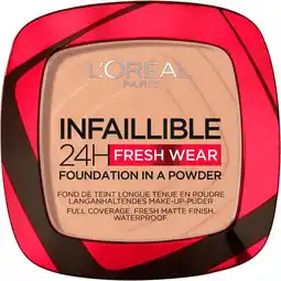 Etos L'Oréal Paris Infaillible 24H Fresh Wear Foundation in a Powder 120 Vanille aanbieding
