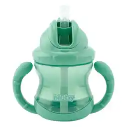 Etos Nuby Flip-It Antilekbeker Handvatten Groen 12 Maanden aanbieding