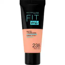 Etos Maybelline New York Fit Me Matte + Poreless Foundation 238 Rich Tan 30 ML aanbieding
