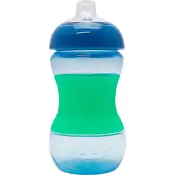 Etos Nuby Mini Easy Grip Drinkbeker Siliconen Huls Blauw 4 Maanden 180 ML aanbieding