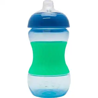 Etos Nuby Mini Easy Grip Drinkbeker Siliconen Huls Blauw 4 Maanden 180 ML aanbieding