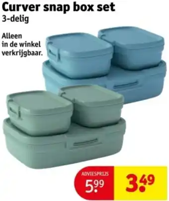 Kruidvat Curver snap box set aanbieding