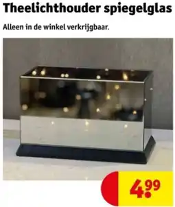 Kruidvat Theelichthouder spiegelglas aanbieding