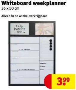 Kruidvat Whiteboard weekplanner aanbieding