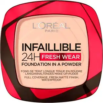 Etos L'Oréal Paris Infaillible 24H Fresh Wear Foundation in a Powder 180 Rose Sand aanbieding