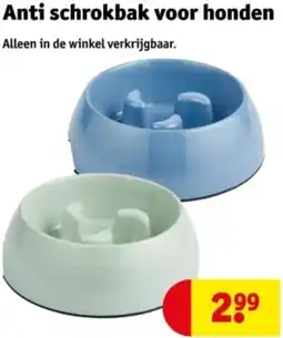 Kruidvat Anti schrokbak voor honden aanbieding