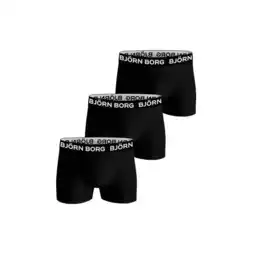 Etos BJÖRN BORG Boxershorts Mannen 3-pack Zwart Maat S aanbieding