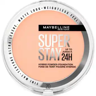 Etos Maybelline New York SuperStay 24H Hybrid Powder Foundation 20 aanbieding