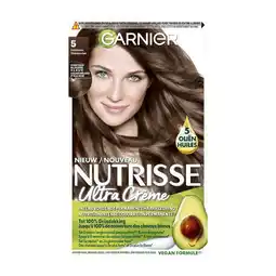 Etos Garnier Nutrisse Crème Permanente Haarverf 5 Lichtbruin aanbieding