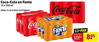 Kruidvat Coca-Cola en Fanta aanbieding