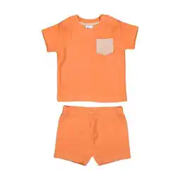 Etos Etos Badstof Set Oranje Maat 62/68 aanbieding