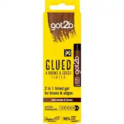 Etos Got2B Glued 4 Brows & Edges Donkerbruin 16 ML aanbieding