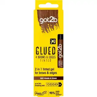 Etos Got2B Glued 4 Brows & Edges Donkerbruin 16 ML aanbieding