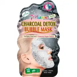 Etos 7th Heaven Charcoal Detox Bubbel Sheet Masker aanbieding
