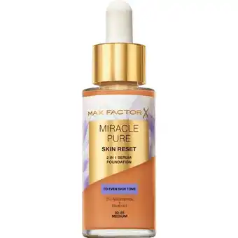 Etos Max Factor Miracle Pure Serum Foundation 80-85 Medium 30 ML aanbieding