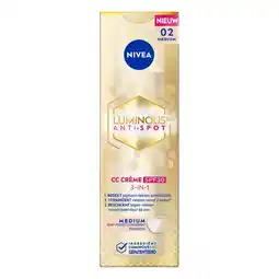 Etos NIVEA Cellular Luminous630 CC Fluid SPF30 40 ML aanbieding
