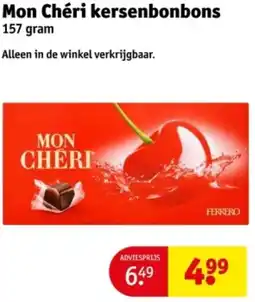 Kruidvat Mon Chéri kersenbonbons aanbieding