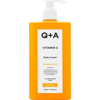 Etos Q+A Vitamin C Body Cream 250 ML aanbieding
