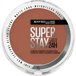 Etos Maybelline New York SuperStay 24H Hybrid Powder Foundation 75 aanbieding