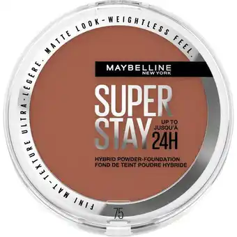 Etos Maybelline New York SuperStay 24H Hybrid Powder Foundation 75 aanbieding