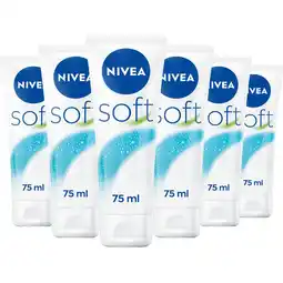 Etos NIVEA Soft Bodycrème 75 ML Multipack 6 stuks aanbieding