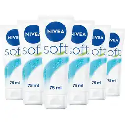 Etos NIVEA Soft Bodycrème 75 ML Multipack 6 stuks aanbieding