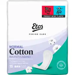 Etos Etos Pure & Organic Ultra Normal 15 stuks aanbieding