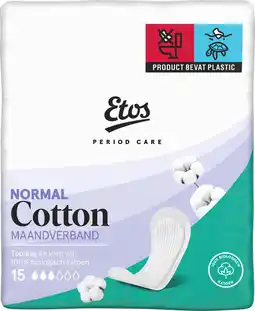 Etos Etos Pure & Organic Ultra Normal 15 stuks aanbieding