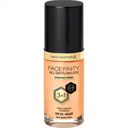 Etos Max Factor Facefinity Foundation Warm Sand/W70 30 ML aanbieding