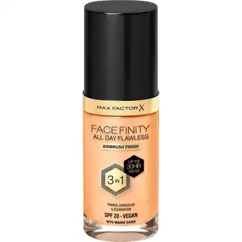 Etos Max Factor Facefinity Foundation Warm Sand/W70 30 ML aanbieding