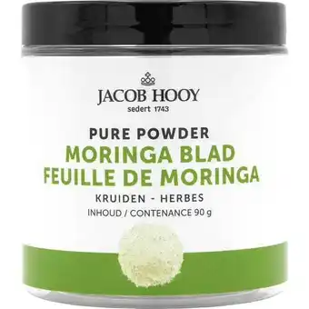 Etos Jacob Hooy Pure Powder Moringa Oleifera 90 GR aanbieding
