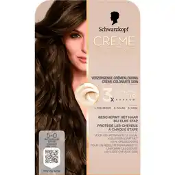 Etos Schwarzkopf Creme Supreme Haarkleuring 5-0 Natuurlijk Bruin aanbieding