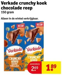 Kruidvat Verkade crunchy koek chocolade reep aanbieding