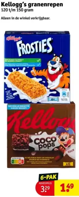 Kruidvat Kellogg's granenrepen aanbieding