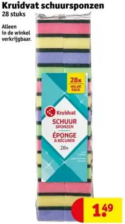 Kruidvat Kruidvat schuursponzen aanbieding