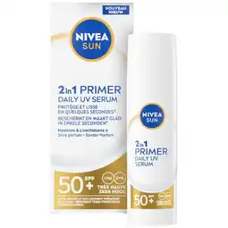 Etos NIVEA SUN UV Face 2in1 Primer Serum SPF 50+ 30 ML aanbieding