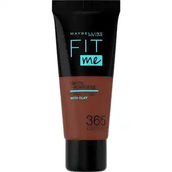 Etos Maybelline New York Fit Me Matte + Poreless Foundation 365 Espresso 30 ML aanbieding