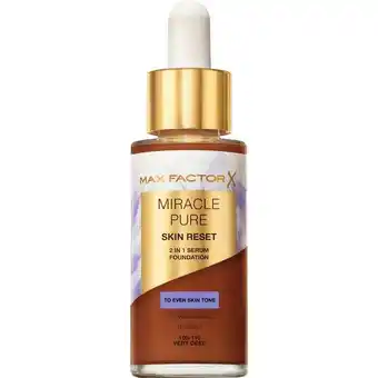 Etos Max Factor Miracle Pure Serum Foundation 100-110 Very Deep 30 ML aanbieding